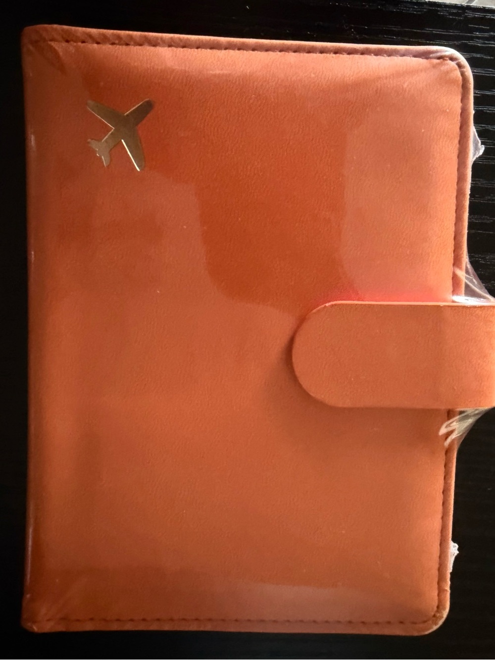 Orange Passport Holder
